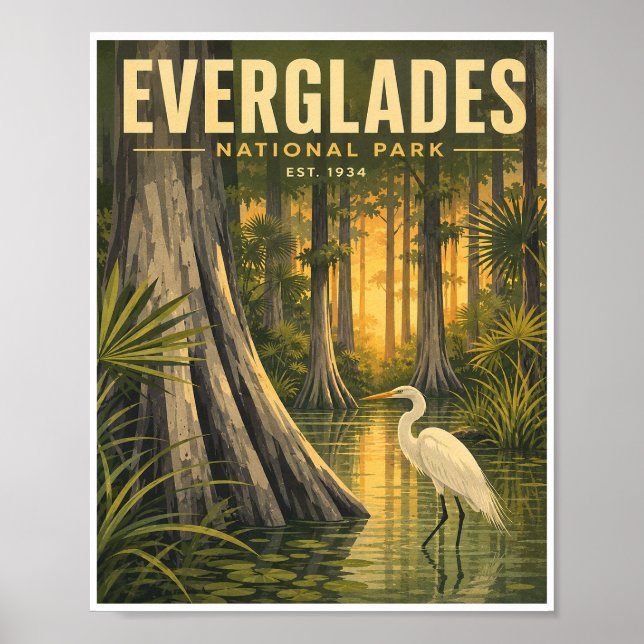Affiche Voyage dans le Parc national des Everglades d'anta (Devant)