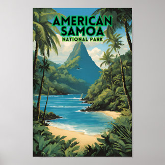 Affiche Voyage dans le parc national des Samoa américaines