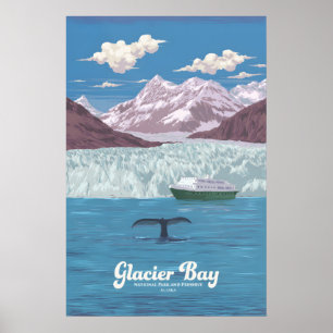 Affiche Voyage dans le parc national et la réserve de Glac