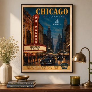 Affiche Voyage dans le quartier des théâtres emblématiques