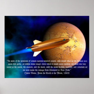 Affiche voyage dans les étoiles