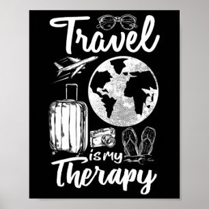 Affiche Voyage de camping itinérant Voyager est mon
