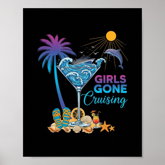 Affiche Voyage de croisière pour femmes 2026 Meilleure ami (Devant)