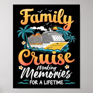 Affiche Voyage de croisière Vacation Famille Correspondanc