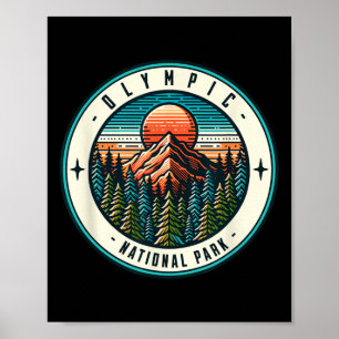 Affiche Voyage de famille dans le parc national Olympique