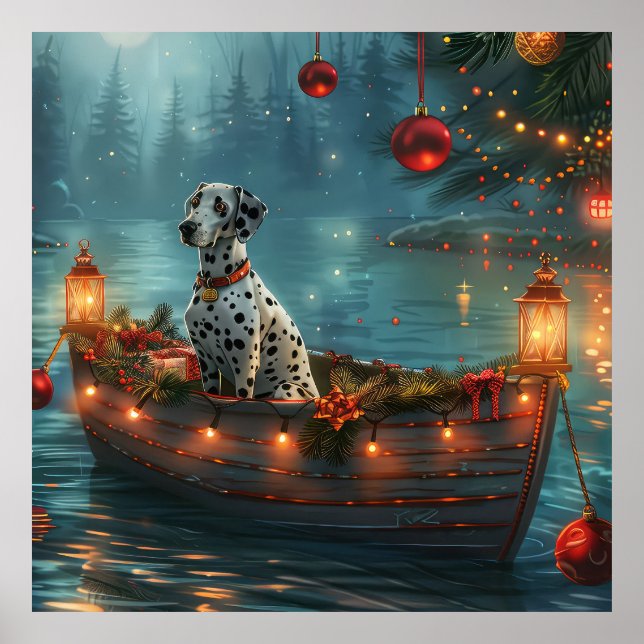 Affiche Voyage de fête de Noël dalmate (Devant)