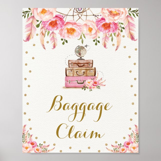 Affiche Voyage de Fille à Femme Réclamation de Bagages Flo (Devant)