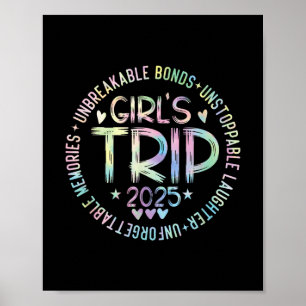 Affiche Voyage de filles 2025 Week-end féminin Vacances T-