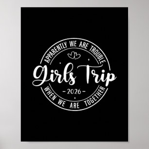Affiche Voyage de filles 2026 Week-end de vacances pour fe