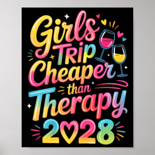 Affiche Voyage de filles 2028 sœur meilleure amie vacance