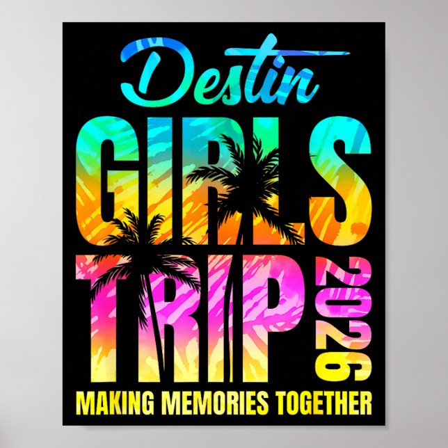 Affiche Voyage de filles à Destin 2026 Week-end de vacance (Devant)