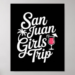 Affiche Voyage de filles à San Juan Correspondance Vacance