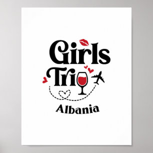 Affiche Voyage de filles au vin mignon Alnia Vacances