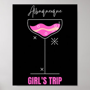 Affiche Voyage de filles Boire à la plage Albuquerque Nouv