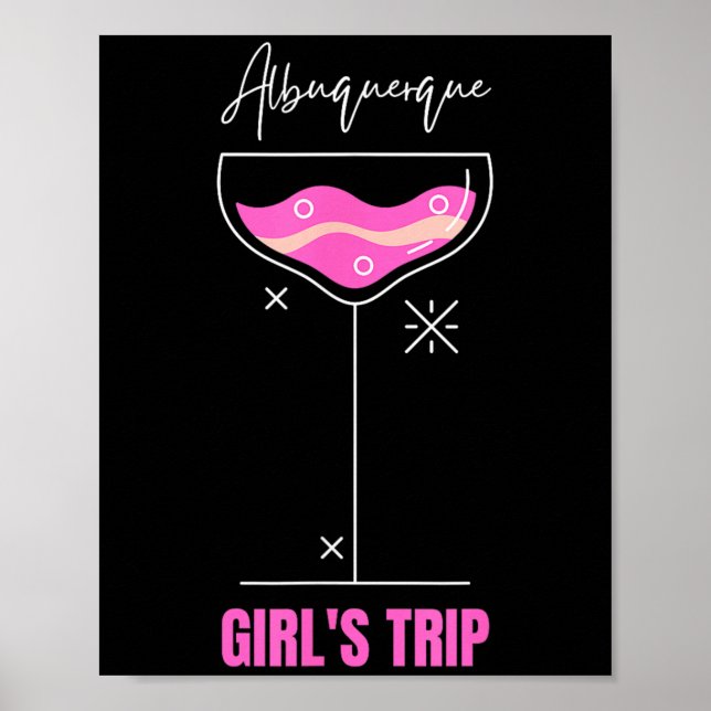 Affiche Voyage de filles Boire à la plage Albuquerque Nouv (Devant)