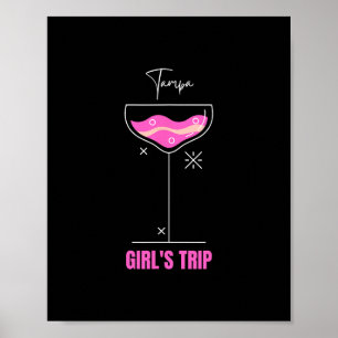 Affiche Voyage de filles buvant sur la plage à Tampa Flori