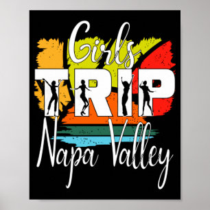Affiche Voyage de filles hommes vallée de Napa enterrement
