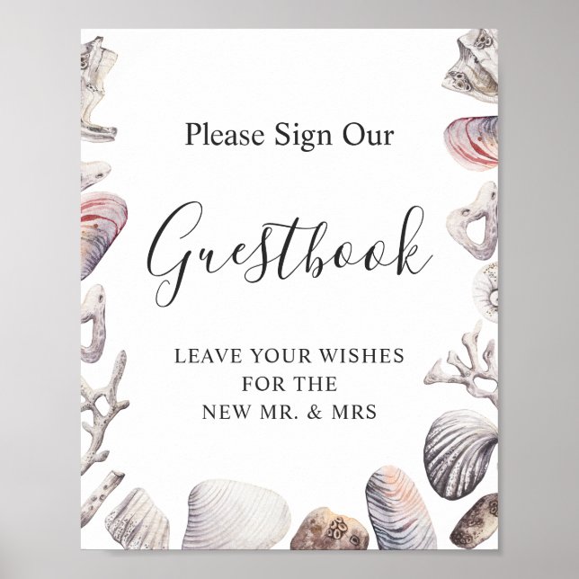 Affiche Voyage de mariage de Sea Shell Beach (Devant)