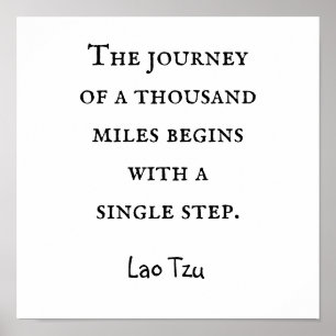 Affiche Voyage de mille marches