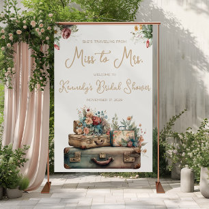 Affiche Voyage de Miss à Mrs. Bienvenue à la fête de maria