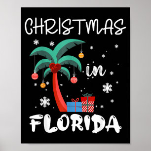Affiche Voyage de Noël en Floride 2025 Réunion de famille