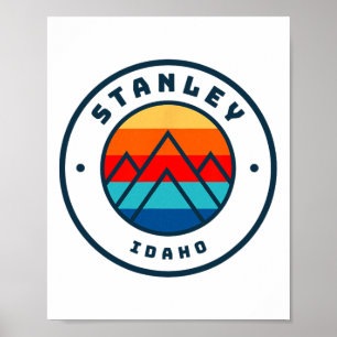 Affiche Voyage de ski en famille à Stanley Idaho