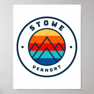 Affiche Voyage de ski familial à Stowe Vermont Ski Snowboa