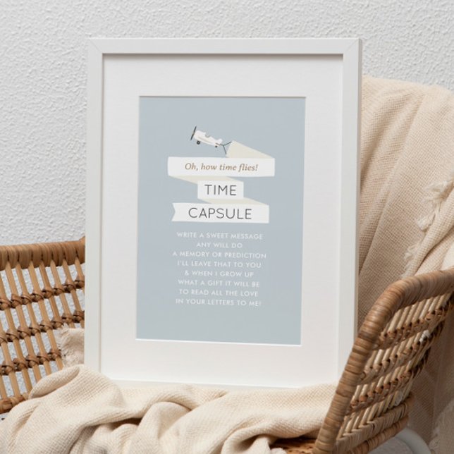 Affiche Voyage de temps de l'avion Vintage (Créateur téléchargé)