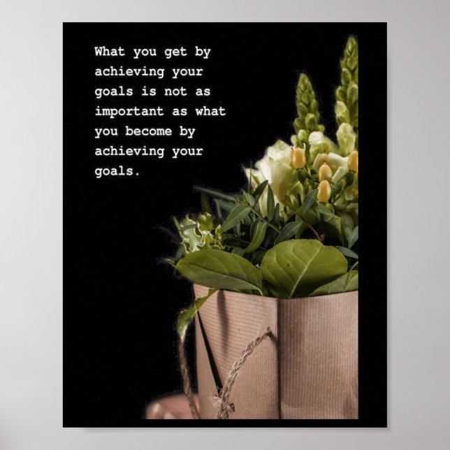 Affiche Voyage de transformation Citation inspirationnelle (Devant)