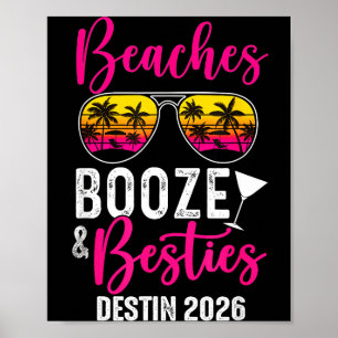 Affiche Voyage de week-end entre filles Destin 2026 Plages