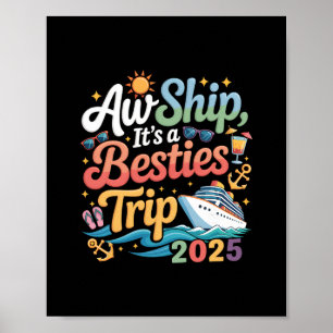 Affiche Voyage des meilleures amies Croisière Amie Voyage