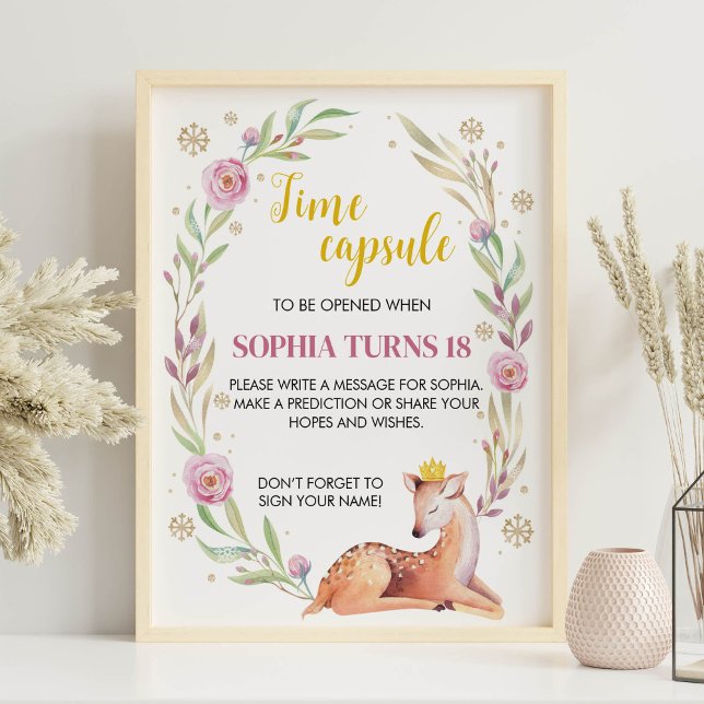 Affiche Voyage d'hiver Onederland Anniversaire Heure Capsu (Créateur téléchargé)