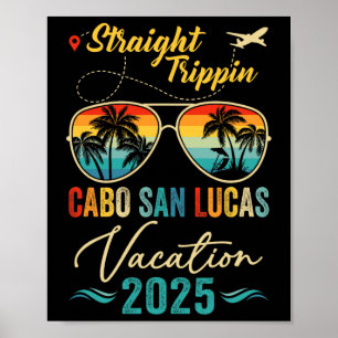 Affiche Voyage droit Cabo San Lucas 2025 Famille Été