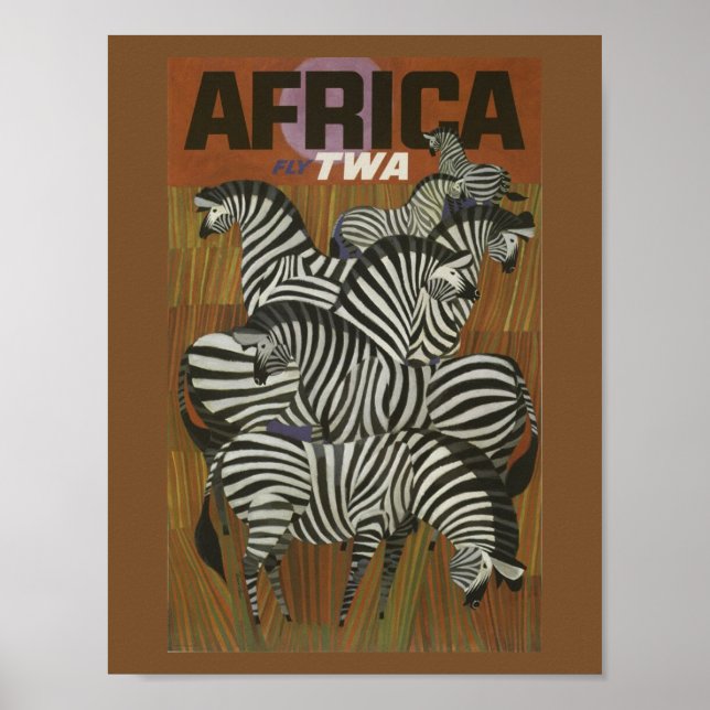 Affiche Voyage en Afrique (Devant)