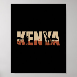 Affiche Voyage en Afrique faunique au Kenya 