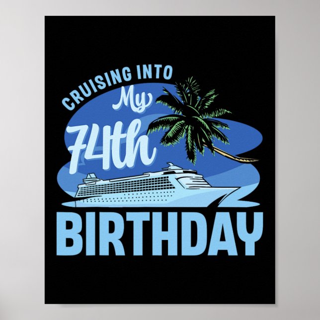 Affiche Voyage en bateau de croisière en croisière dans mo (Devant)