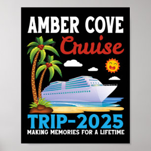 Affiche Voyage en croisière à Amber Cove 2025 Créer des so