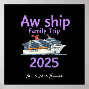 Affiche Voyage en famille de bateau Aw 2025 Ultimate Cruis