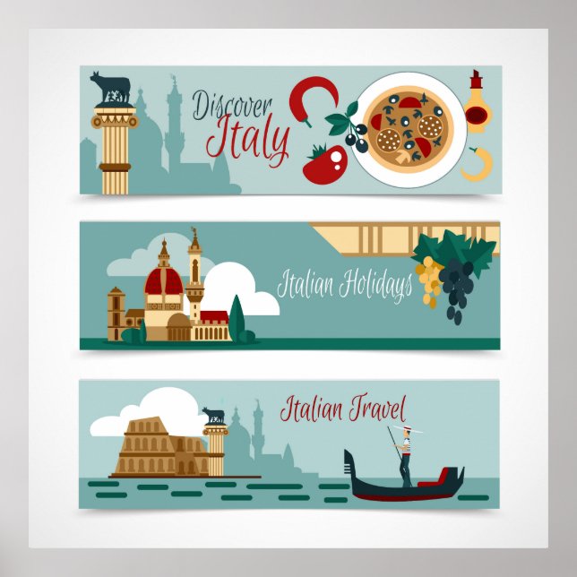 Affiche Voyage en Italie (Devant)