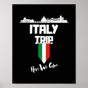Affiche Voyage en Italie 2025 Nous voilà Équipe de voyage
