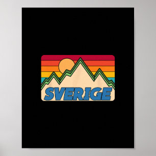 Affiche Voyage en Suède Sverige Séjour en famille Suède