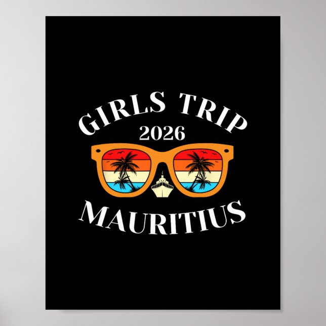 Affiche Voyage entre filles 2026 Mauritius Vacances de pri (Devant)