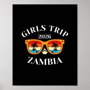 Affiche Voyage entre filles 2026 Zambie Spring Break 2026