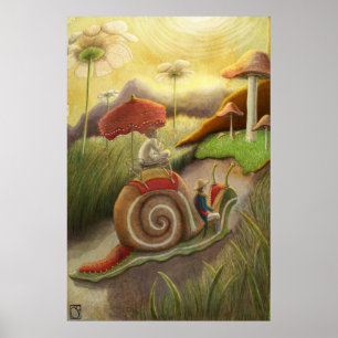 Affiche Voyage escargot