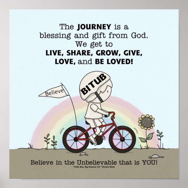 Affiche Voyage est un cadeau (Devant)