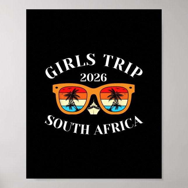 Affiche Voyage Filles 2026 Afrique du Sud Spring Break 202 (Devant)