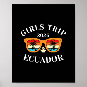 Affiche Voyage Filles 2026 Équateur Croisière Vacances