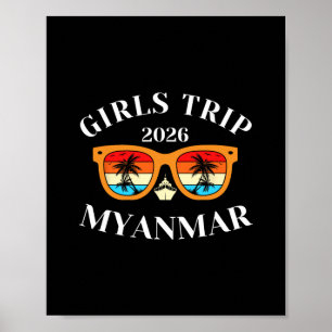 Affiche Voyage Filles 2026 Myanmar Spring Break 2026 Crois