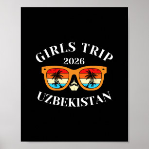 Affiche Voyage Filles 2026 Ouzbékistan Vacances de printem