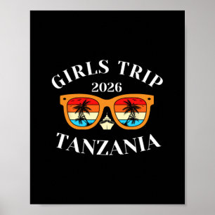 Affiche Voyage Filles 2026 Tanzanie Vacances de Printemps 